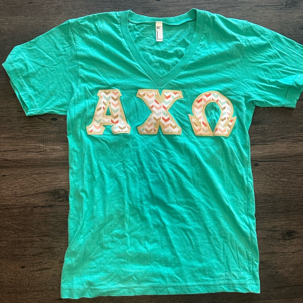Alpha Chi Omega hard letter shirt